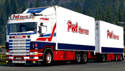 Scania 164G 580 PWT & Thermo Trailer