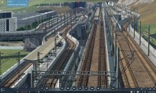 Japanese style Elevated Train Station 0