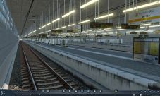 Japanese style Elevated Train Station 1